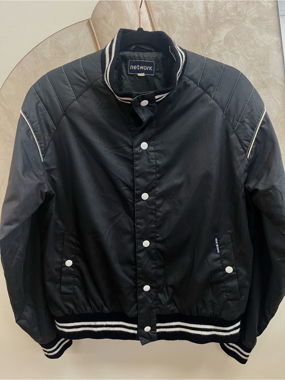 Black Bomber Jacket - Vintage 1980’s